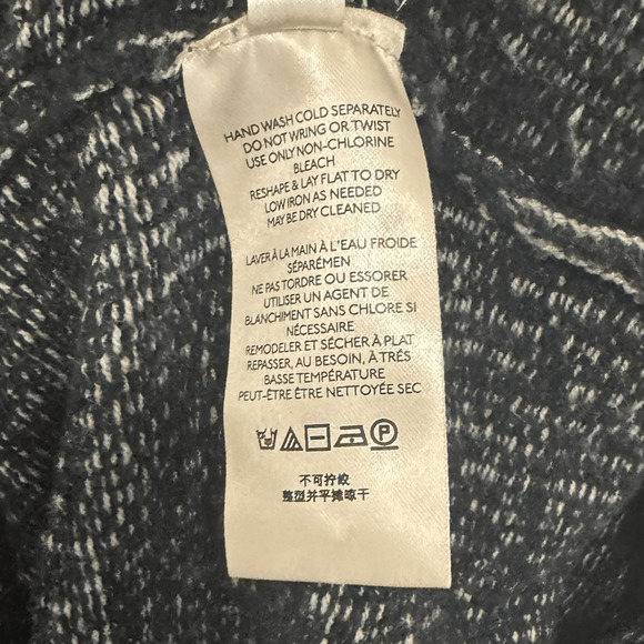 Free People Lennox Ribbed Sweater Tunic Dress - Onyx Combo - Size Small - Picture 7 of 8